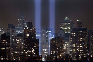 ground zero, 9/11, Tribute in Light