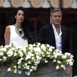 exc George Clooney and Amal Alamudin step out for dinner in Como